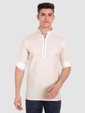 Mens Casual ZIP Style Full Sleeve Cotton Kurta