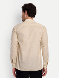 Mens Casual Slim Fit Full Sleeve Double Pocket Cotton Trendy Kurta