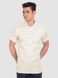 Mens Half Sleeve Casual Cotton Kurta