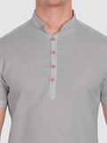 Mens Half Sleeve Casual Cotton Kurta