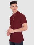 Mens Half Sleeve Casual Cotton Kurta