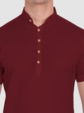 Mens Half Sleeve Casual Cotton Kurta