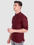 Mens Casual Slim Fit Full Sleeve Cotton Kurta
