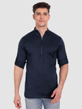 Mens Casual ZIP Style Full Sleeve Cotton Kurta
