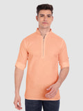Mens Casual ZIP Style Full Sleeve Cotton Kurta