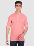 Mens Casual ZIP Style Full Sleeve Cotton Kurta