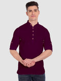 Mens Casual Slim Fit Full Sleeve Cotton Kurta