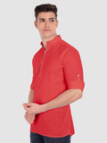 Mens Casual ZIP Style Full Sleeve Cotton Kurta