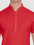 Mens Half Sleeve Casual Cotton Kurta