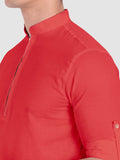Mens Casual ZIP Style Full Sleeve Cotton Kurta