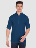 Mens Casual ZIP Style Full Sleeve Cotton Kurta