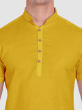 Mens Half Sleeve Casual Cotton Kurta