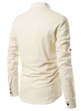 Bhuvikoo Men's Slim Fit Full Sleeve Cotton Beige Color Short Kurta