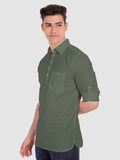 Mens Full Sleeve Casual Cotton Kurta