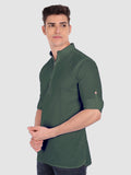 Mens Casual ZIP Style Full Sleeve Cotton Kurta